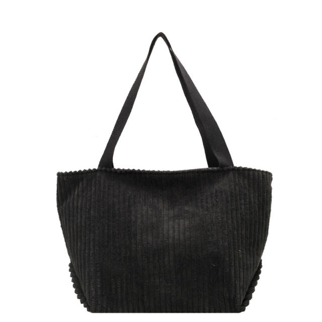 Korean fashion plain color women tote bag