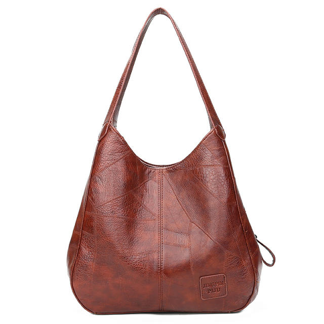 Super soft PU leather women tote bag