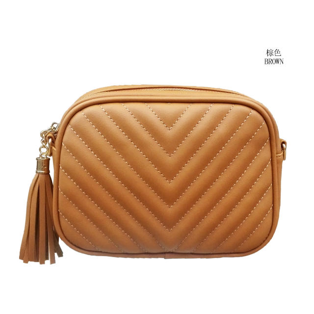 Popular PU leather quilted chain bag crossbody bag