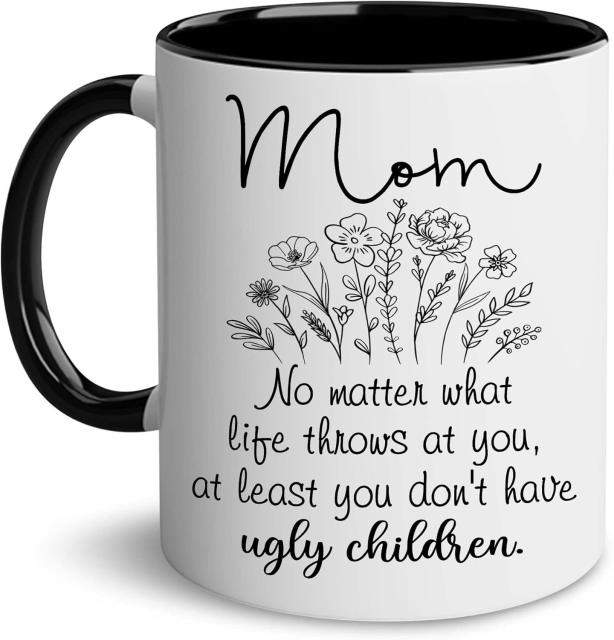 Mother's day Father's day Ugly Children ceramic mug