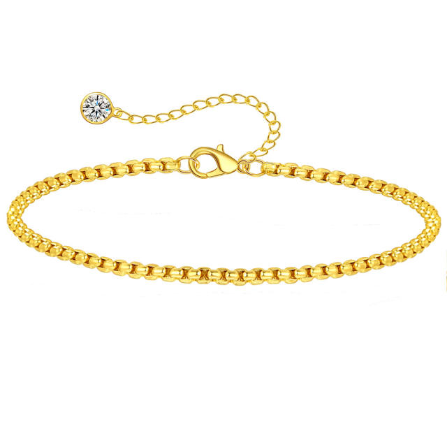 Hot sale stainless steel chain anklet collection