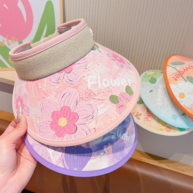 Summer design cute candy color sun hat for kids