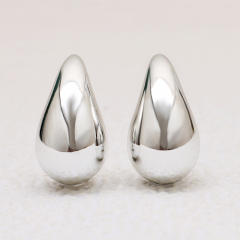 Hot sale CCB material mirror colorful waterdrop shape earrings 1.7cm*3.1cm