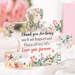 Mother's day father's day thanksgiving day gift clear acrylic desktop decoration