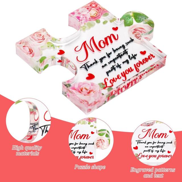 Clear acrylic mother's day gift desktop decoration