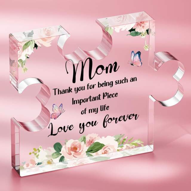 Clear acrylic mother's day gift popular desktop decoration