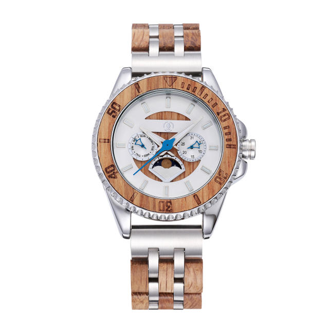 Hot sale wooden quartz watch luminous watch