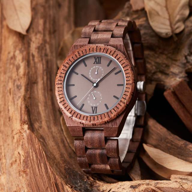 Hot sale natural Quartz watch wooden watch for men