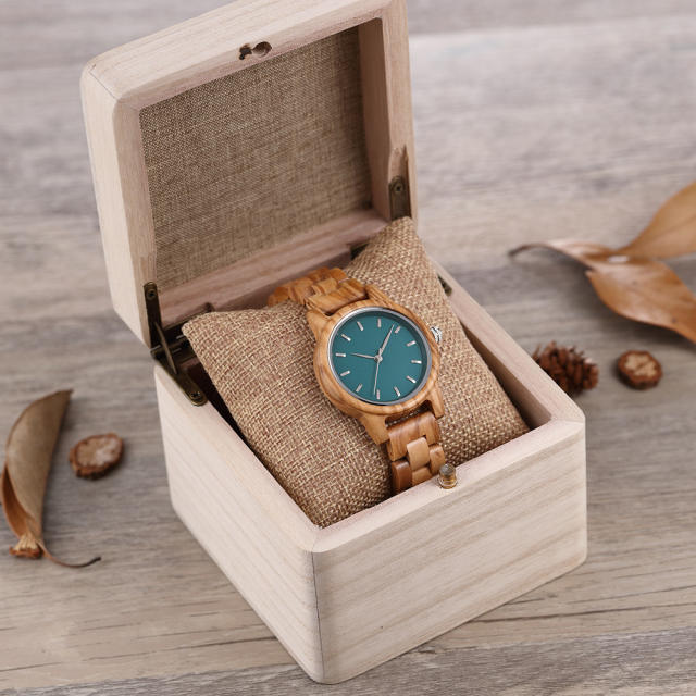Casual popular natural wooden watch for women