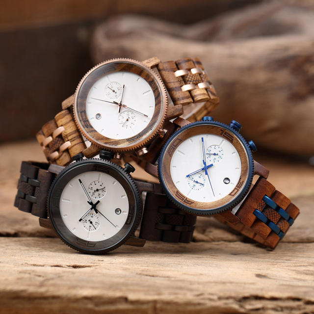 Hot sale waterproof Quartz watch wooden watch for men