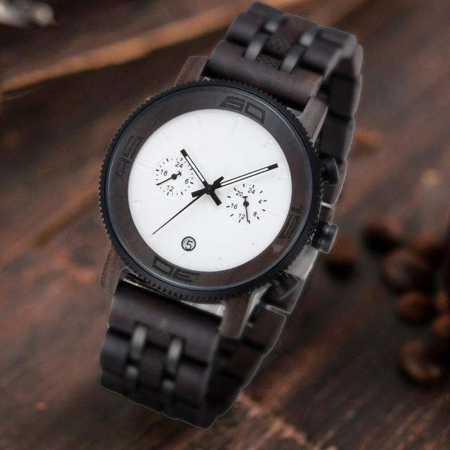 Hot sale waterproof Quartz watch wooden watch for men