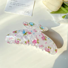 11CM large size spring summer colorful butterfly hair claw clips