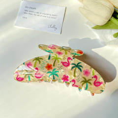 11CM large size spring summer colorful butterfly hair claw clips
