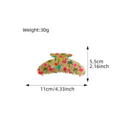 11CM large size spring summer colorful butterfly hair claw clips