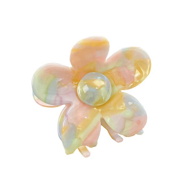 6.8CM spring summer new design gorgeous flower hair claw clips