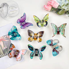 10.6CM large size Simulated butterfly hair claw clips for women