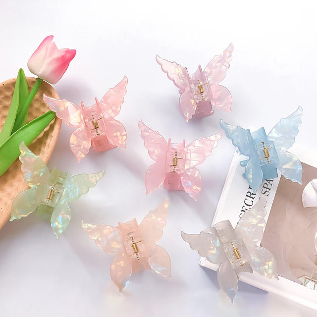 7CM INS super pretty butterfly shape hair claw clips