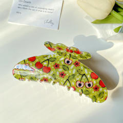 11CM large size spring summer colorful butterfly hair claw clips