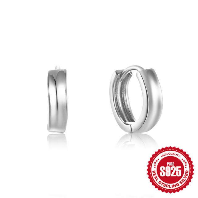 925 sterling silver diamond huggie earrings collection