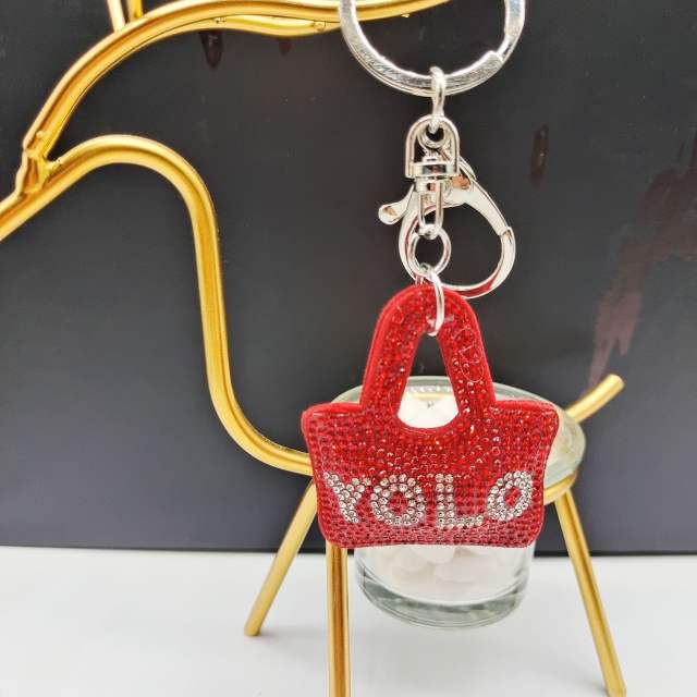 Popular colorful diamond keychain