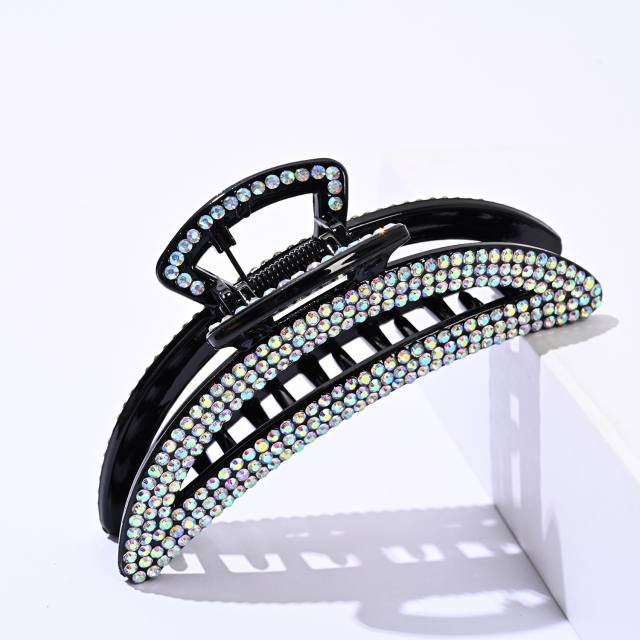 Pop hot sale pave setting diamond hair claw clips collection