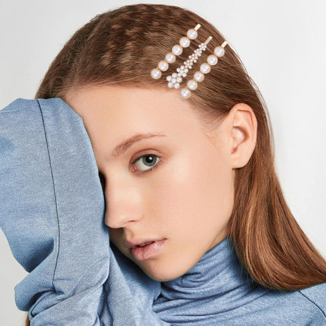 Korean fashion pearl beaded bobby pins