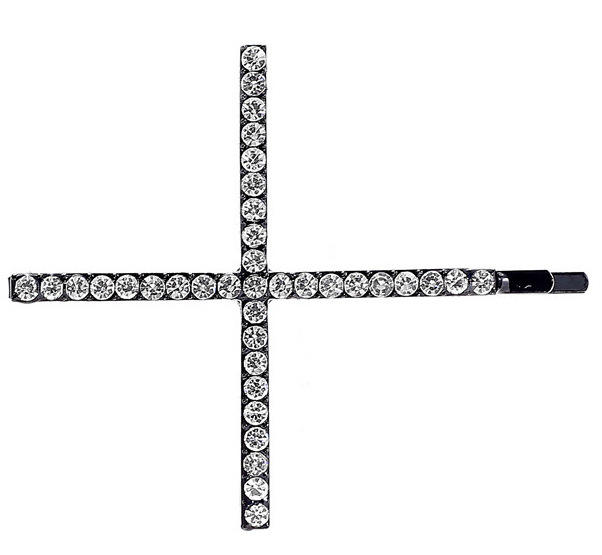 Popular black color diamond letter fashion bobby pins