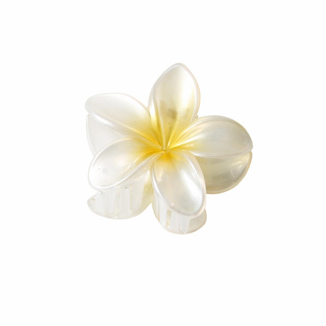 8CM hot sale summer plumeria hair claw clips for women