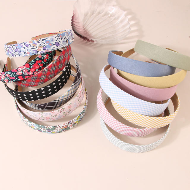 4pcs set floral pattern korean fashion headband set