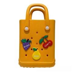 Summer EVA material candy color jelly bag beach bag for kids adult bogg bag
