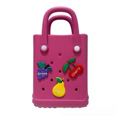 Summer EVA material candy color jelly bag beach bag for kids adult bogg bag