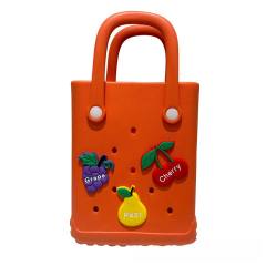 Summer EVA material candy color jelly bag beach bag for kids adult bogg bag
