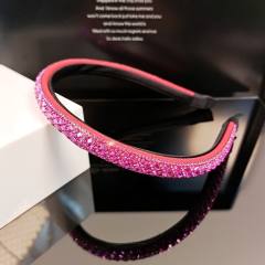 Korean fashion colorful crystal diamond thin headband wedding headband