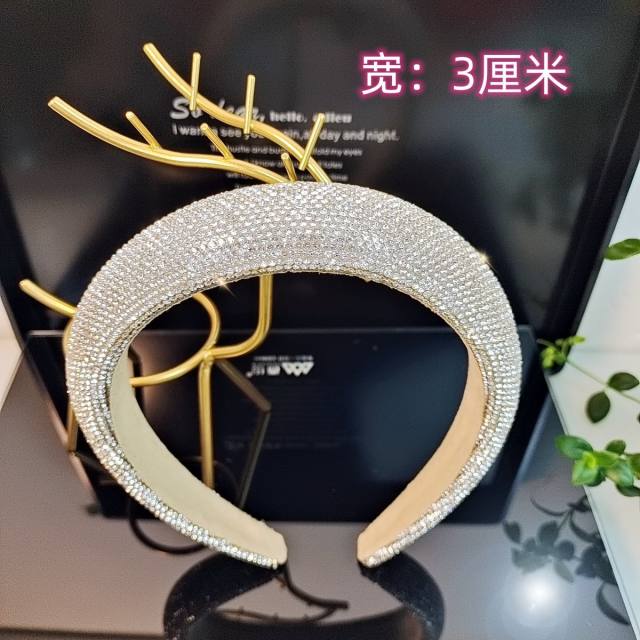 Popular colorful diamond padded headband 2.5cm/3cm