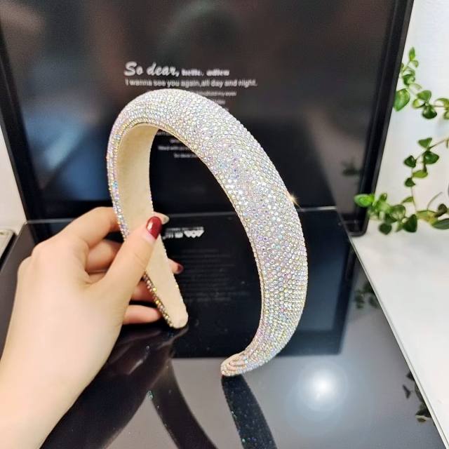 Popular colorful diamond padded headband 2.5cm/3cm