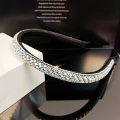 Korean fashion colorful crystal diamond thin headband wedding headband