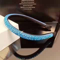 Korean fashion colorful crystal diamond thin headband wedding headband