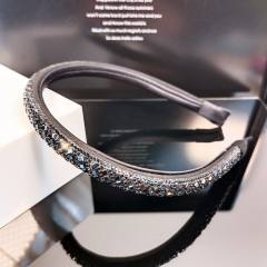 Korean fashion colorful crystal diamond thin headband wedding headband