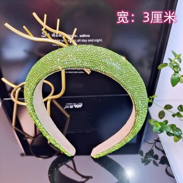 Popular colorful diamond padded headband 2.5cm/3cm