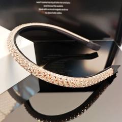 Korean fashion colorful crystal diamond thin headband wedding headband