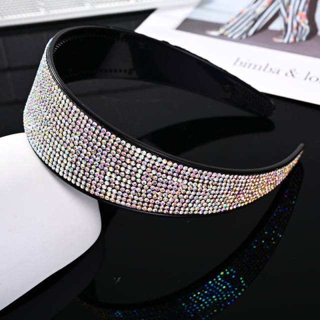 2024 hot sale full diamond wide headband wedding headband