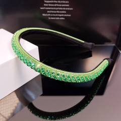 Korean fashion colorful crystal diamond thin headband wedding headband
