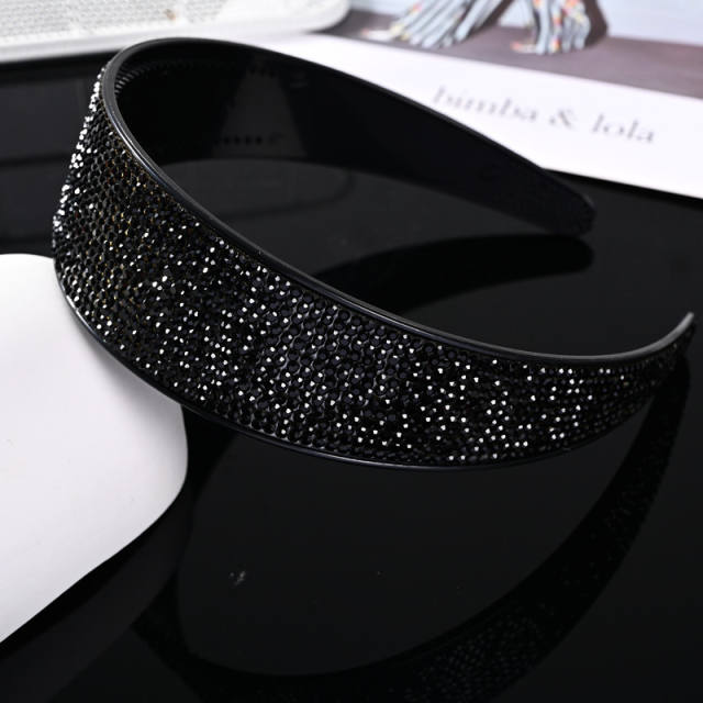 2024 hot sale full diamond wide headband wedding headband