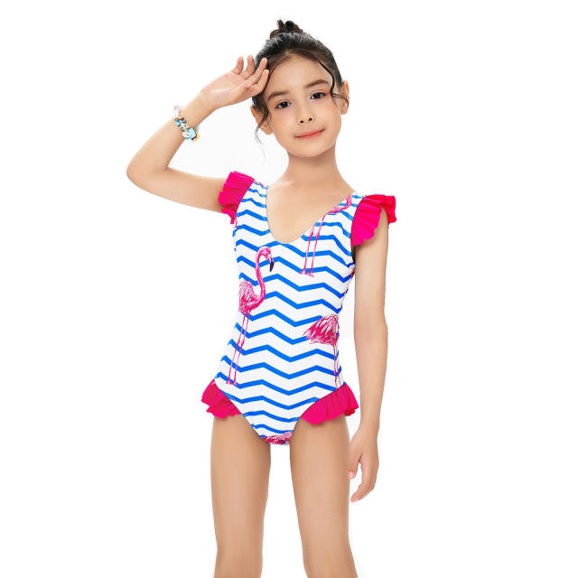 Summer cute puff swimsuit collection for kids