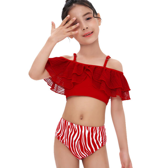 Summer cute puff swimsuit collection for kids