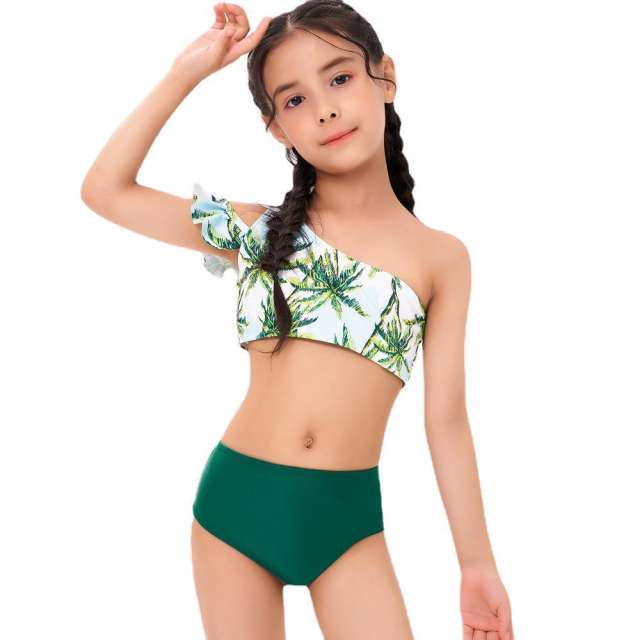 Summer cute puff swimsuit collection for kids