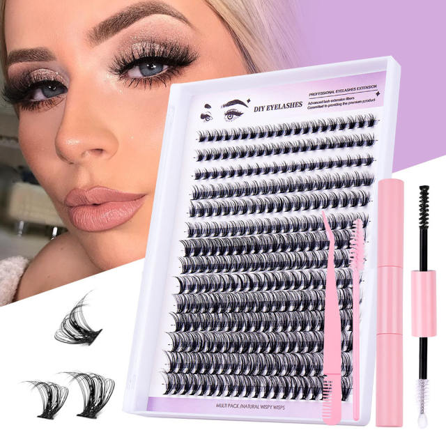 DIY false eyelashes Segmented single-cluster grafted false eyelashes