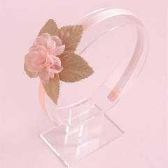 Creative easy match pink color series flower headband for kids
