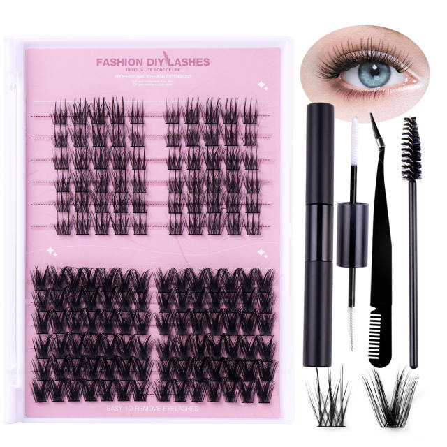 DIY eyelashes Segmented single-cluster grafted false eyelashes