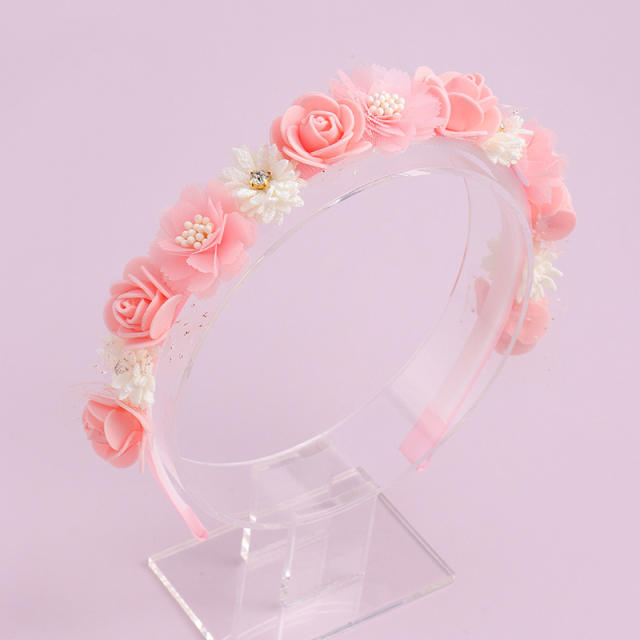 Creative spring summer flower headband for holiday beach